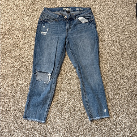 Rewash Denim - Rewash Blue Distressed Women Jeans
